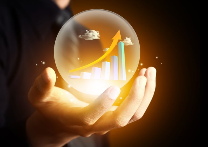 crystal ball displaying data-driven predictive maintenance solutions