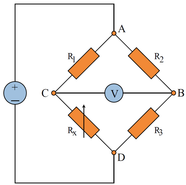 wheatstone quarter bridge diagram