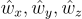 orthonormal basis vectors w